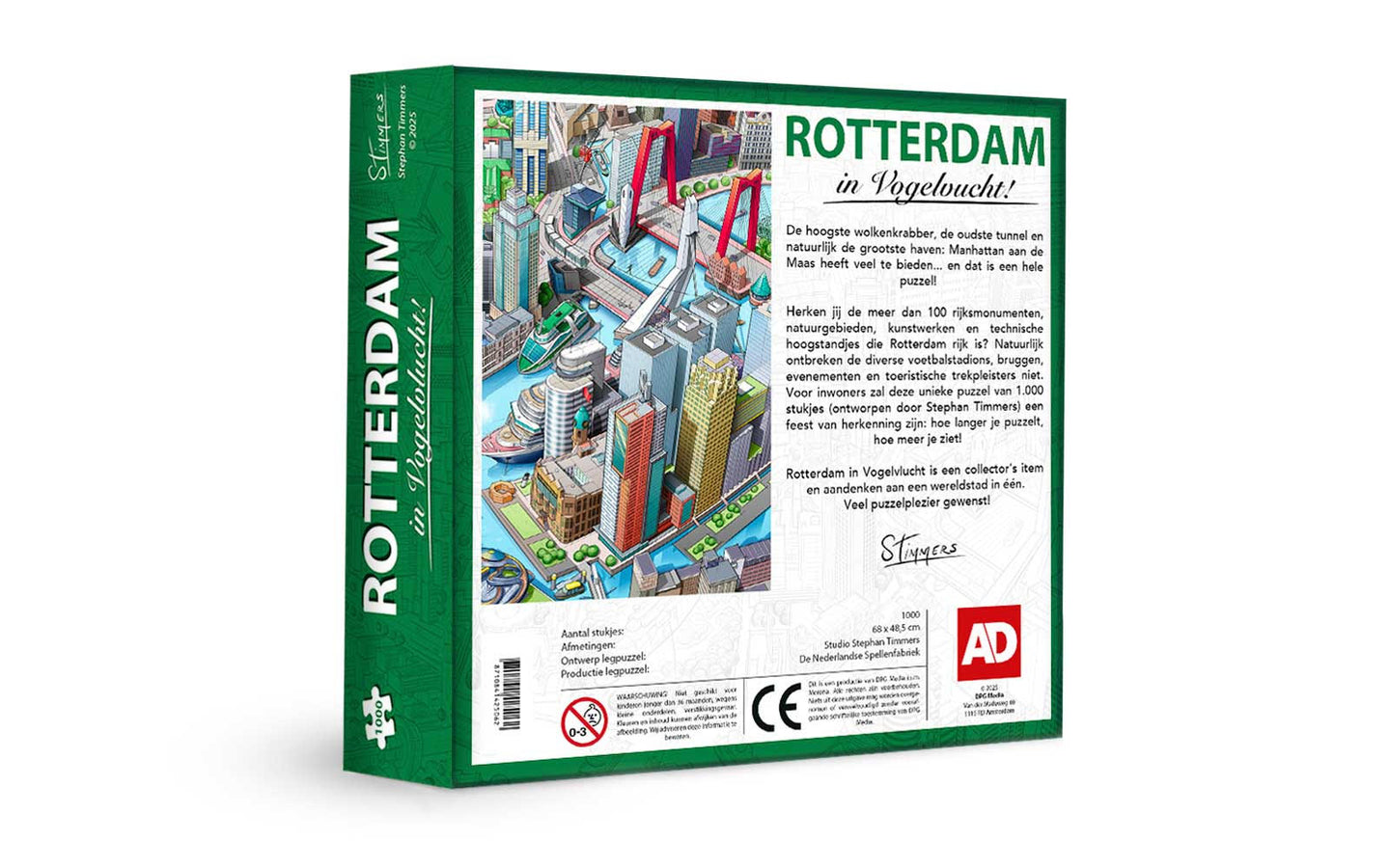 Puzzel Rotterdam in Vogelvlucht - afbeelding 2